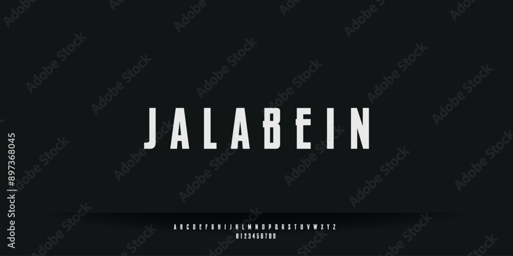 Obraz premium Elegant Minimalist Serif Alphabet Font Collection – Classic and Modern Lettering 