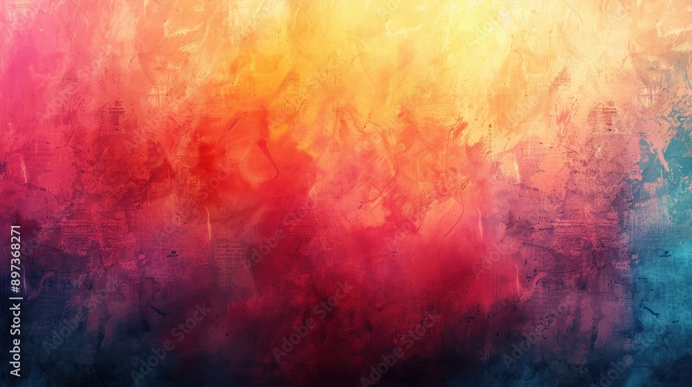 Abstract colorful gradient background with vibrant shades of red, yellow, and blue, blending together to create a dynamic and lively composition. Abstract colorful gradient background with vibrant shades of red, yellow, and blue, blending together to create a dynamic and lively composition.