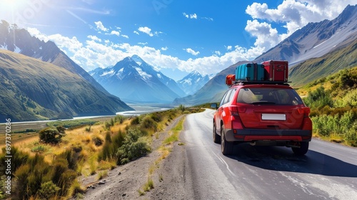 Family SUV on a Camping Trip