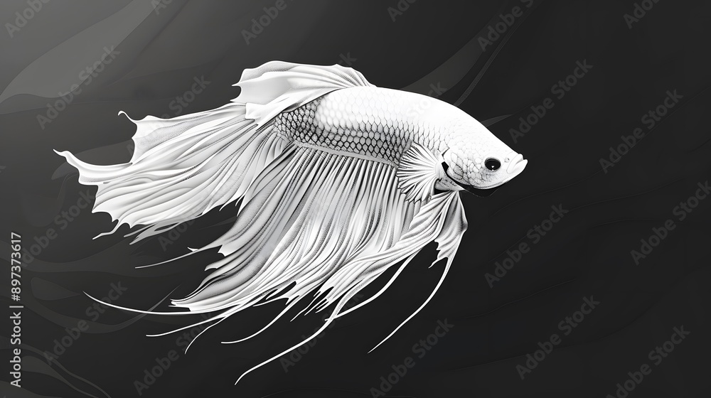 white beta fish white beta fish