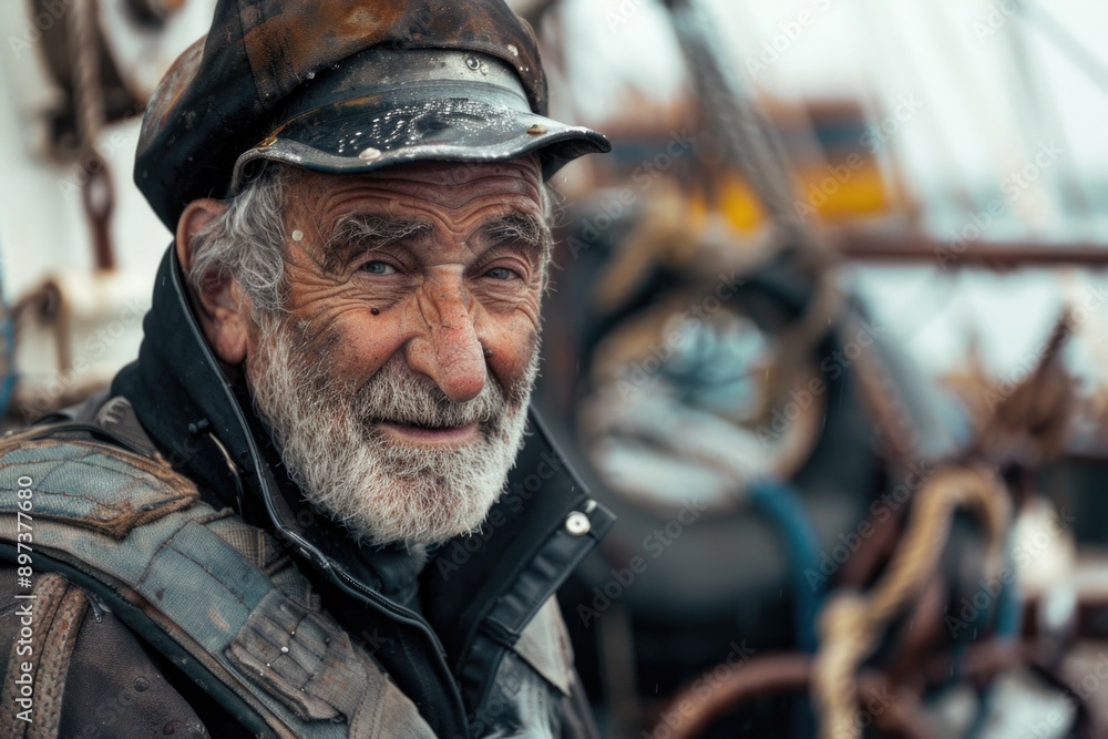 Old Man Wearing Hat and Jacket Old Man Wearing Hat and Jacket