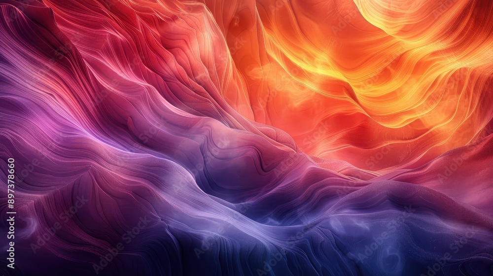 Vibrant Ethereal Landscape with Swirling Colors Vibrant Ethereal Landscape with Swirling Colors