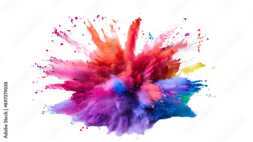 Vivid Spectrum: Capturing the Essence of a Multicolor Powder Explosion Vivid Spectrum: Capturing the Essence of a Multicolor Powder Explosion