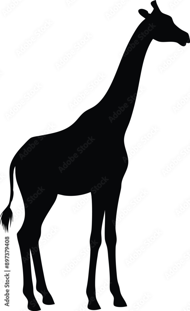 Giraffe silhouette vector