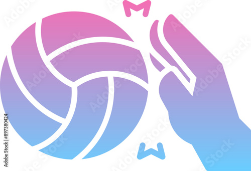 Smash volley icon