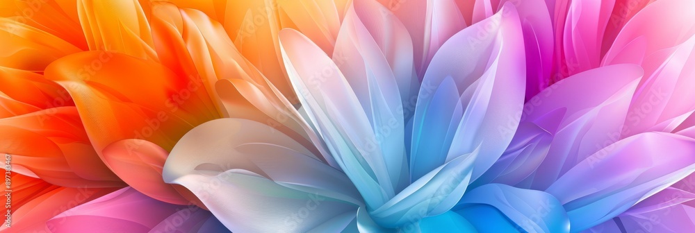 Artistic image with colorful flower petals in an elegant, dreamy style, creating a vibrant aesthetic Artistic image with colorful flower petals in an elegant, dreamy style, creating a vibrant aesthetic