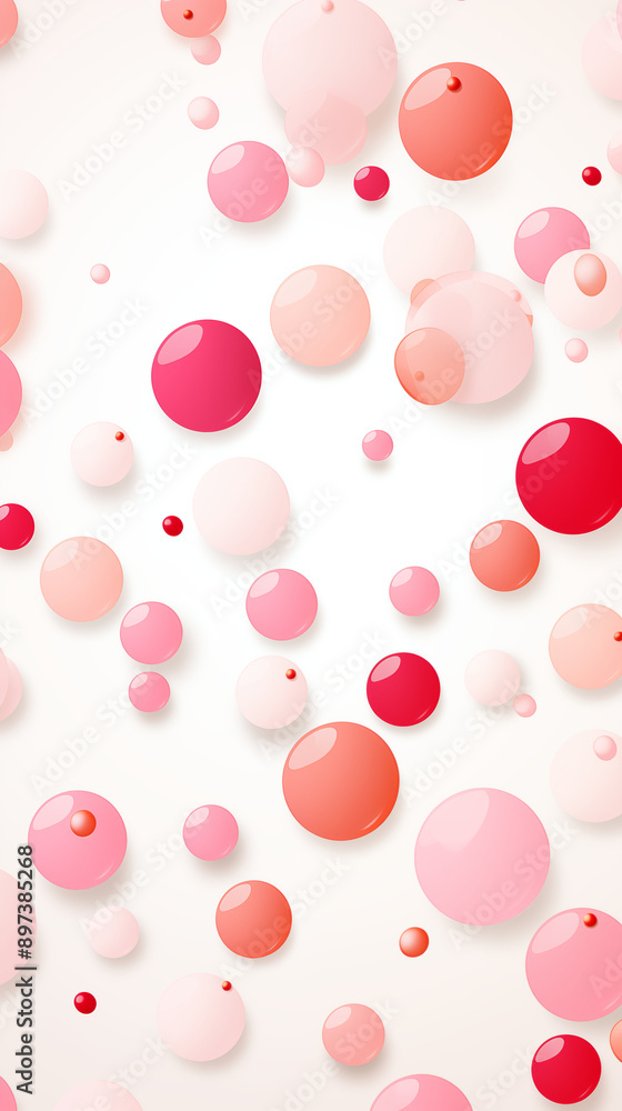 Pink Circles, Balls, Spheres, on White Background, Abstract Image, Texture, Pattern Background, Wallpaper, Cover and Screen of Smartphone, Cell Phone, Computer, Laptop, Format 9:16 and 16:9 Pink Circles, Balls, Spheres, on White Background, Abstract Image, Texture, Pattern Background, Wallpaper, Cover and Screen of Smartphone, Cell Phone, Computer, Laptop, Format 9:16 and 16:9