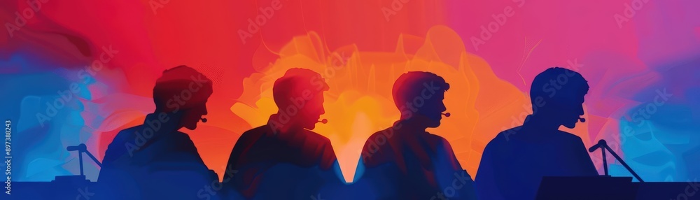 A Close-up Shot Abstract Watercolor Silhouettes of Watercolor business silhouettes, vibrant overlapping hues A Close-up Shot Abstract Watercolor Silhouettes of Watercolor business silhouettes, vibrant overlapping hues