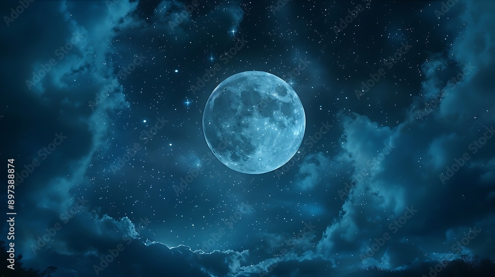 Fototapeta premium Thunderous Summer Skies: An Anime-Inspired Illustration