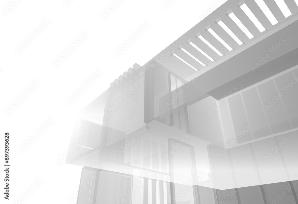3d rendering of a modern building 3d rendering of a modern building