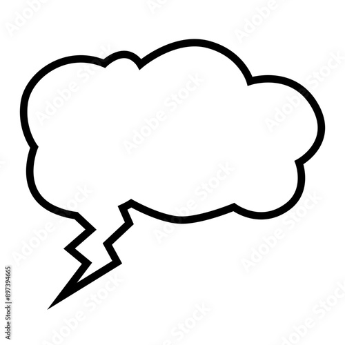 Comic book speech bubble, great design for any purposes. Sticker design. Vector illustration