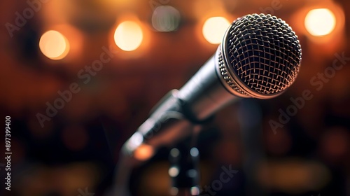 A Silhouetted Speaker at a Podium