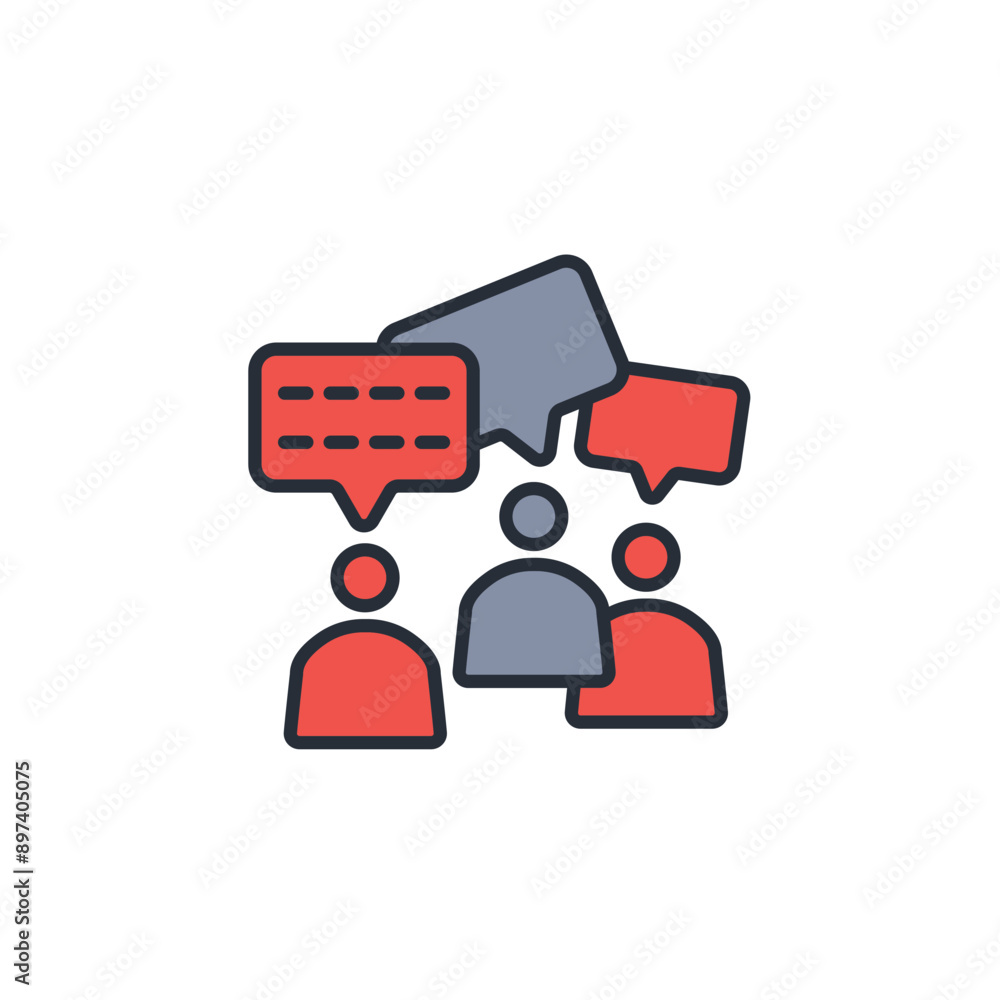grup chat icon. vector.Editable stroke.linear style sign for use web design,logo.Symbol illustration. grup chat icon. vector.Editable stroke.linear style sign for use web design,logo.Symbol illustration.