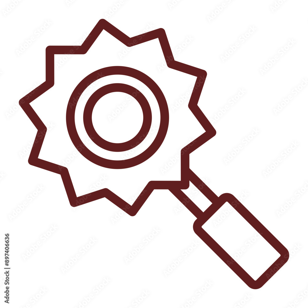 Cutter Vector Line Maroon Icon Design Cutter Vector Line Maroon Icon Design