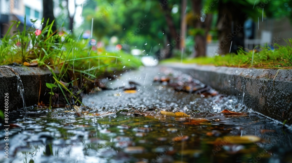 Fototapeta premium Urban Rainwater Harvesting Systems 