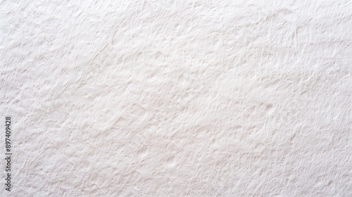 Surface of a blank flat white rough paper page texture close-up. Paper background flat lay top view for creative smooth design with copy space.