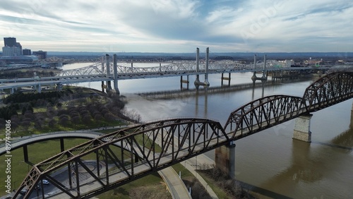 bridge over the Ohio river from Louisville Kentucky