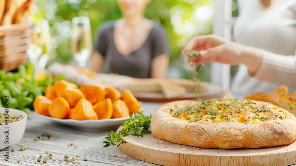 Delicious pizza preparation with fresh ingredients. Pizza making with spices and cooking in a vibrant kitchen setting. Perfect for food lovers and culinary enthusiasts Delicious pizza preparation with fresh ingredients. Pizza making with spices and cooking in a vibrant kitchen setting. Perfect for food lovers and culinary enthusiasts
