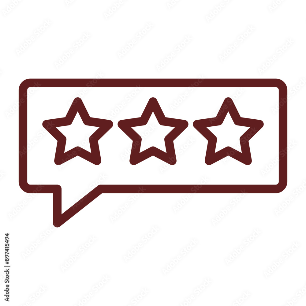 Good Feedback Vector Line Maroon Icon Design Good Feedback Vector Line Maroon Icon Design