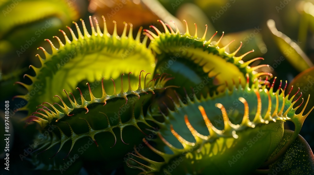 Drosera sundew plants wait for insects to land on them to eat Drosera sundew plants wait for insects to land on them to eat