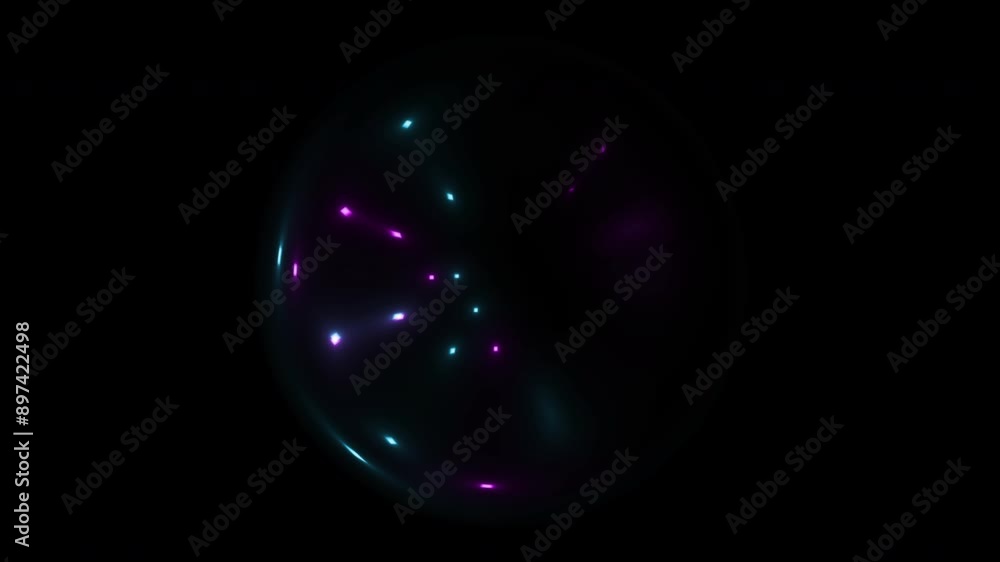 Motion graphic: glowing ball rotating sphere background Motion graphic: glowing ball rotating sphere background