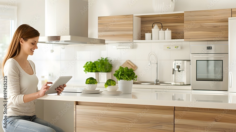 Ai technology in daily life. People using futuristic innovation indoor for modern life. Ai technology in daily life. People using futuristic innovation indoor for modern life.
