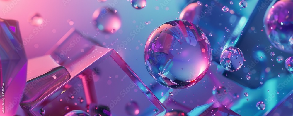 Background design featuring a blend of geometric shapes and organic forms, ideal for a tech-inspired theme Background design featuring a blend of geometric shapes and organic forms, ideal for a tech-inspired theme