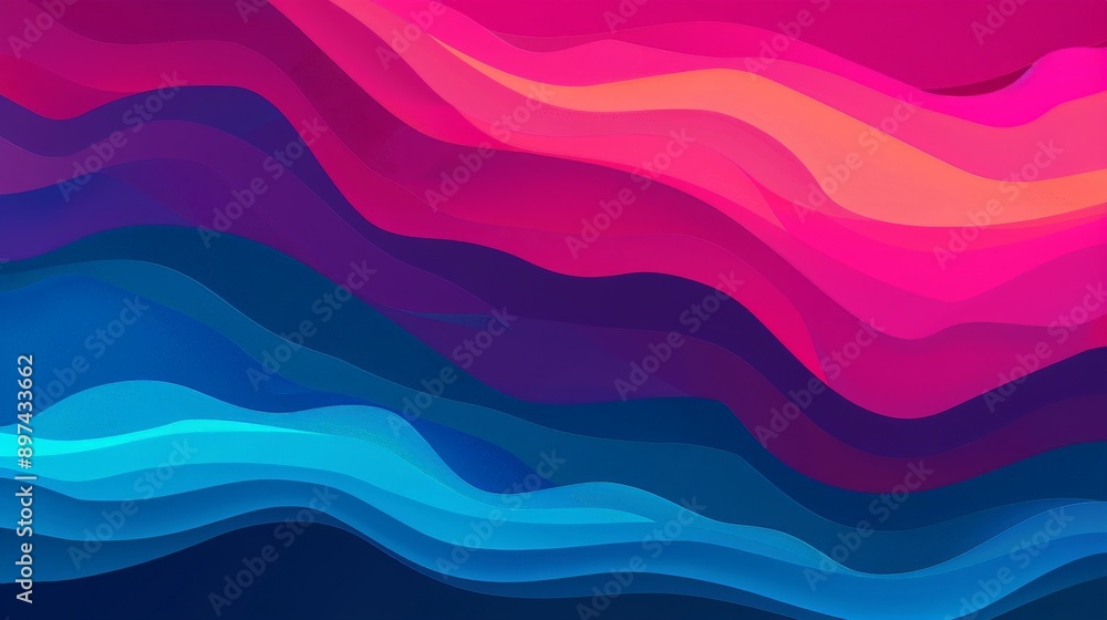 Abstract wavy background with blue and pink colors, ideal for websites, banners, and social media Abstract wavy background with blue and pink colors, ideal for websites, banners, and social media