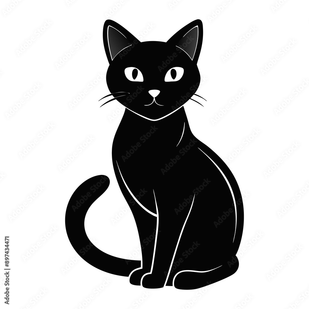cat sticker image colorful style cat sticker image colorful style