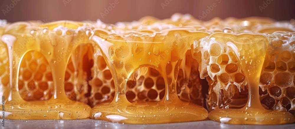 Golden Honeycomb Dripping with Sweetness Golden Honeycomb Dripping with Sweetness
