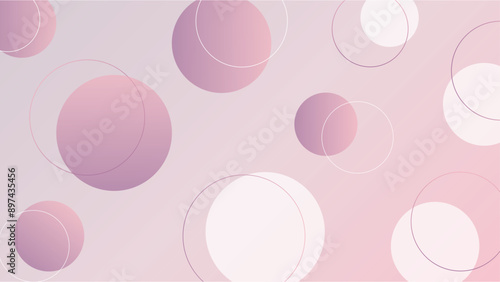 円のグラデーション/ピンクと紫