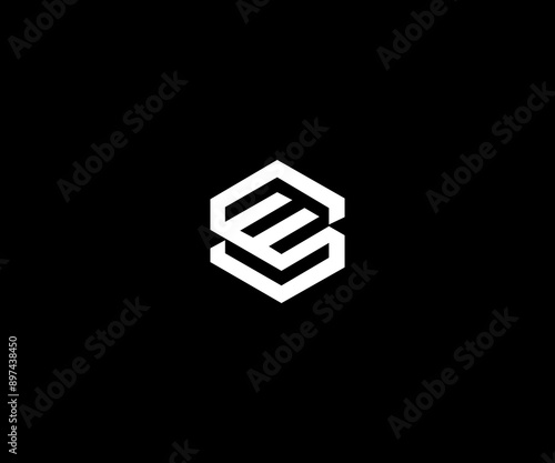 E ES SE simple clean logo design