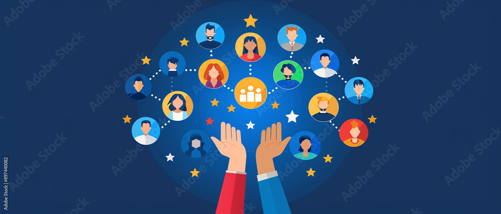Naklejka premium CRM for managing customer loyalty rewards