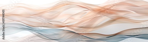 Abstract background with soft, flowing fabric in pastel colors.