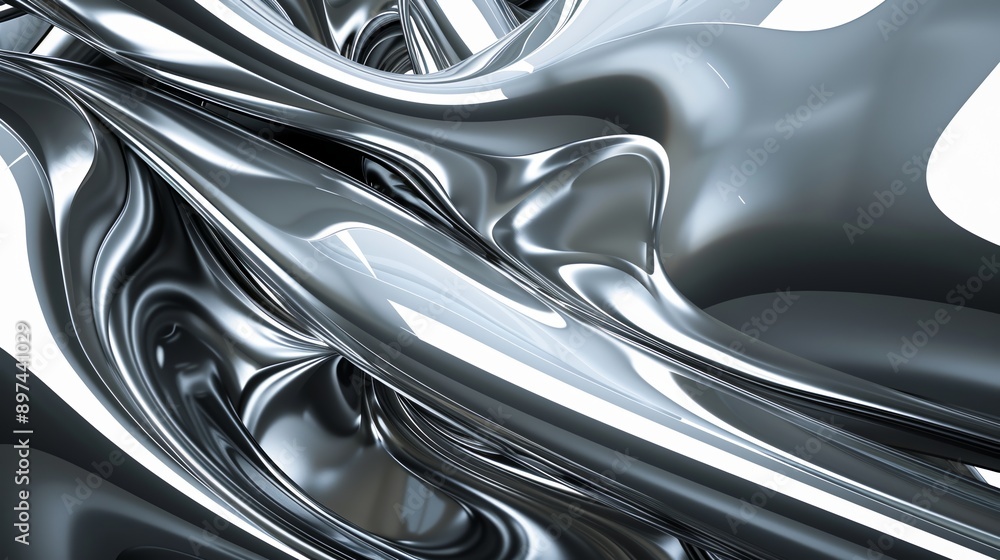 Sleek metallic backdrop featuring silver and chrome tones, delivering a sophisticated and stylish look with glossy sheen, ideal for modern projects Sleek metallic backdrop featuring silver and chrome tones, delivering a sophisticated and stylish look with glossy sheen, ideal for modern projects