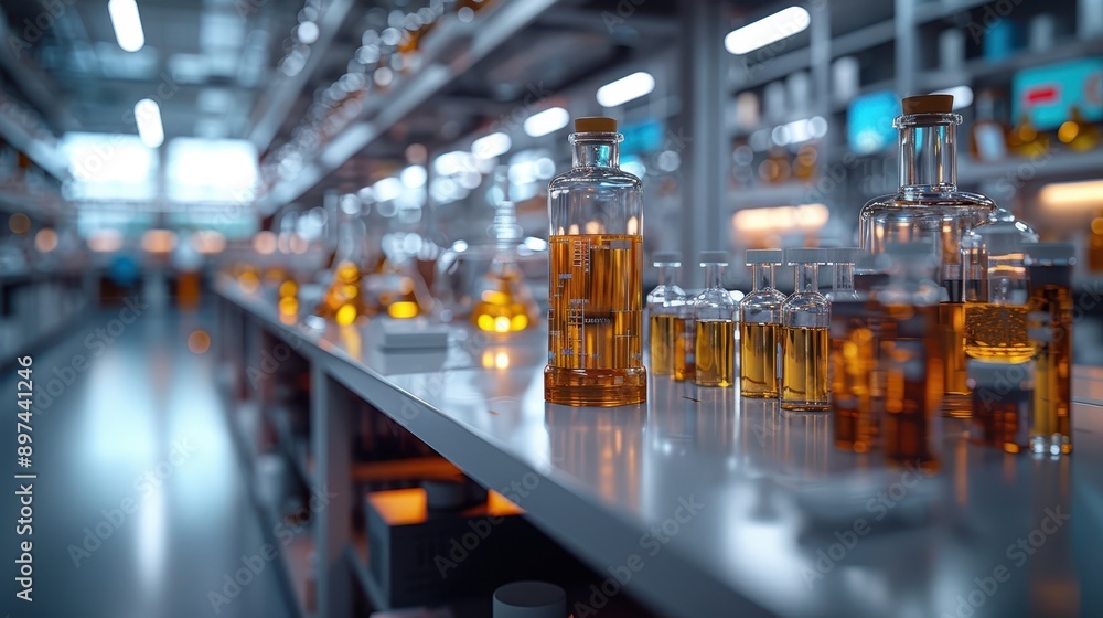 Cutting-Edge Biotechnology Lab: Hyper-Realistic 8K Digital Rendering of Advanced Genetic Analysis Tools in Modern Research Facility Cutting-Edge Biotechnology Lab: Hyper-Realistic 8K Digital Rendering of Advanced Genetic Analysis Tools in Modern Research Facility