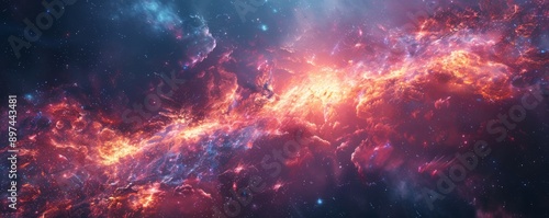 Celestial Space Station Galaxy, 4K hyperrealistic photo