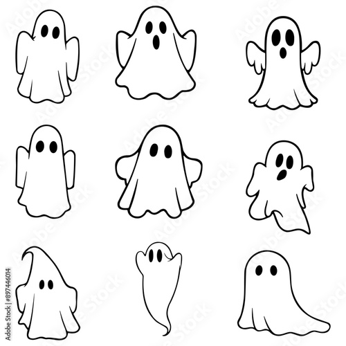 Cute Halloween ghost costume, easy to use.
