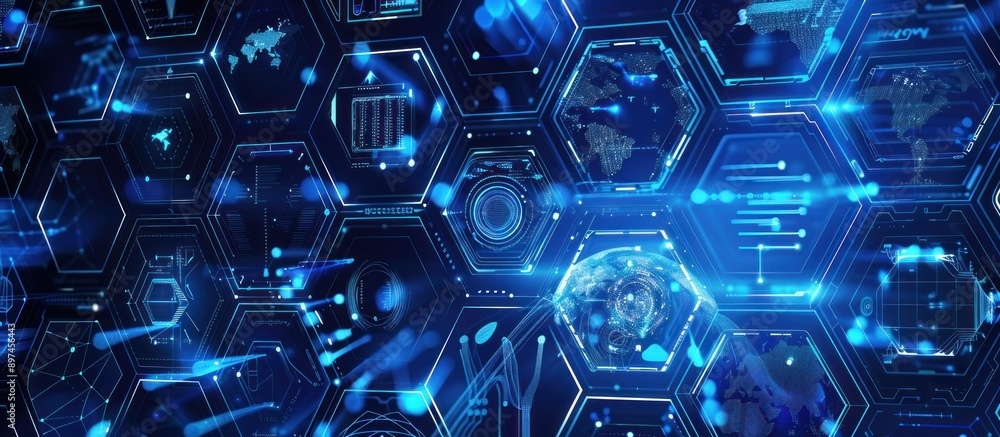 Fototapeta premium Abstract Digital Network Background