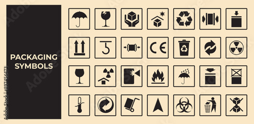 packaging icon set
