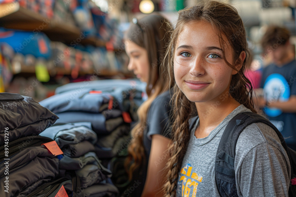 Teens organizing a school supply drive, collecting and distributing backpacks and stationery. Teens organizing a school supply drive, collecting and distributing backpacks and stationery.