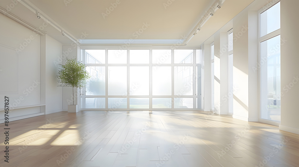 Modern bright home space background Modern bright home space background