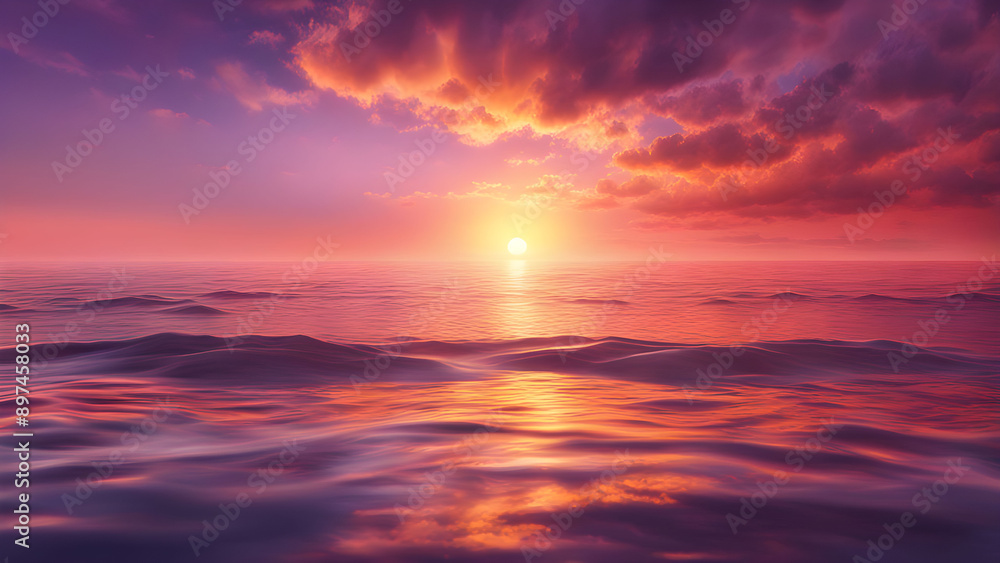 sunset over the sea sunset over the sea