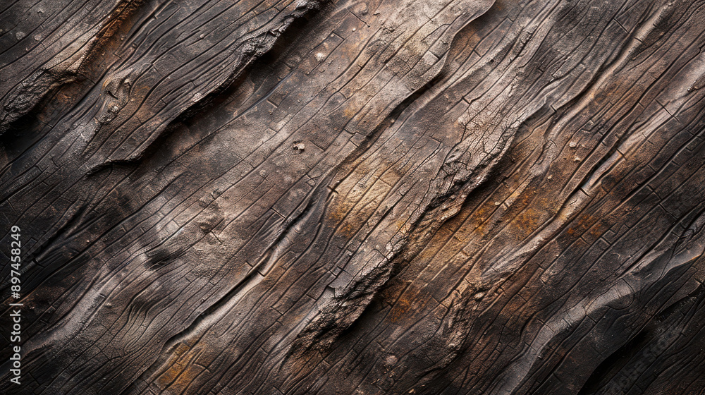 Detailed view of charred wooden planks showcasing unique textures and patterns from the burning process.. Detailed view of charred wooden planks showcasing unique textures and patterns from the burning process..