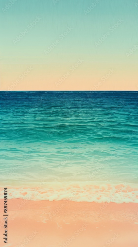 Gentle ocean waves are rolling onto a pristine sandy beach, creating a serene and inviting atmosphere. The warm colors of the setting sun are casting a golden glow over the tranquil scene Gentle ocean waves are rolling onto a pristine sandy beach, creating a serene and inviting atmosphere. The warm colors of the setting sun are casting a golden glow over the tranquil scene