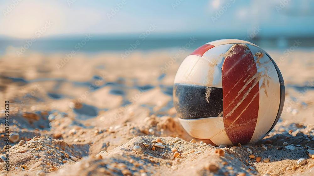 Obraz premium Beach volleyball background