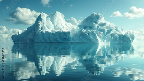 Wallpaper Mural Majestic Iceberg Reflection Torontodigital.ca