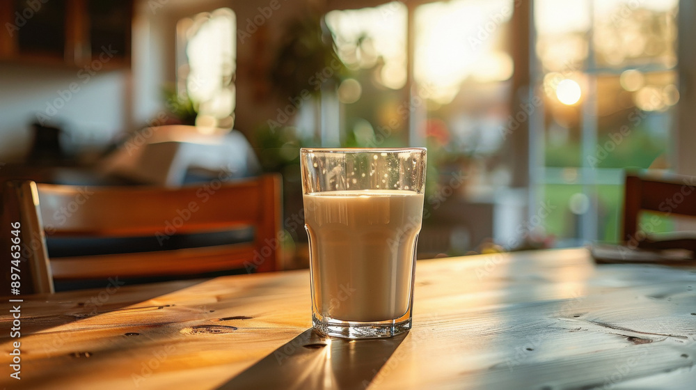 glass of milk on table glass of milk on table