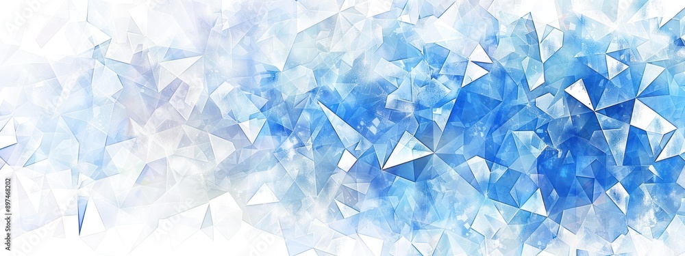 Abstract Blue Crystal Background Abstract Blue Crystal Background