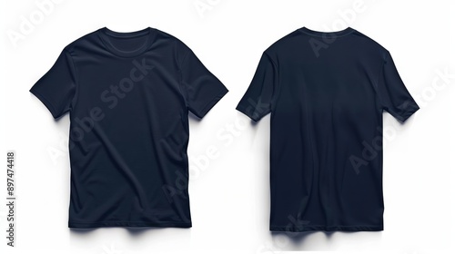 Black t-shirt mockup psd.